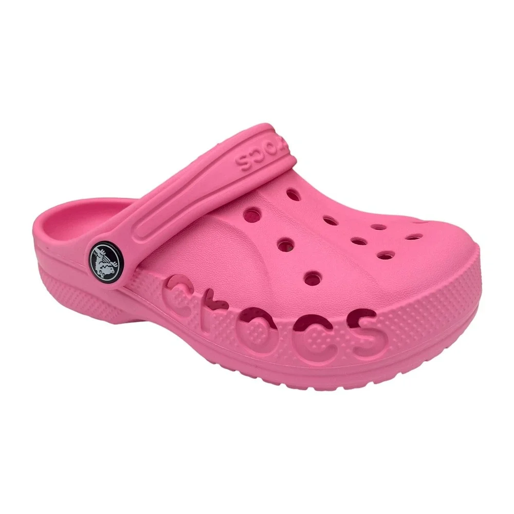 Crocs Little Girls Slip on Clogs Size 11 Pink Water Friendly Lightweight & Comfy